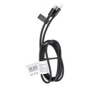 Kabel Typ C do Typ C PD QC 3A 60W C296 (długa końcówka 8mm) 1 m czarny Kabel Typ C do Typ C PD QC 3A 60W C296 (długa końcówka 8mm) 1 m czarny