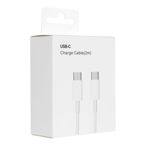 Kabel Typ C do Typ C PD QC3.0 3A 30W HD26 BOX 2 m biały Kabel Typ C do Typ C PD QC3.0 3A 30W HD26 BOX 2 m biały