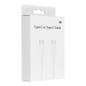 Kabel Typ C do Typ C PD QC3.0 3A 30W HD26 BOX 3 m biały Kabel Typ C do Typ C PD QC3.0 3A 30W HD26 BOX 3 m biały