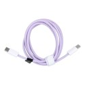 Kabel Typ C do Typ C PD QC3.0 3A 60W C263 1,5 m fioletowy Kabel Typ C do Typ C PD QC3.0 3A 60W C263 1,5 m fioletowy