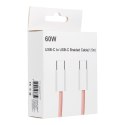 Kabel Typ C do Typ C PD QC3.0 3A 60W C263 1,5 m różowy Kabel Typ C do Typ C PD QC3.0 3A 60W C263 1,5 m różowy