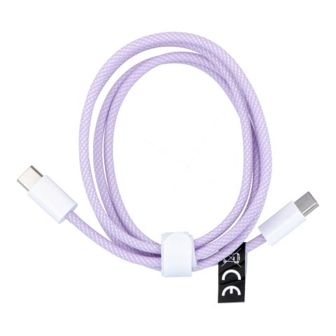 Kabel Typ C do Typ C PD QC3.0 3A 60W C263 1 m fioletowy Kabel Typ C do Typ C PD QC3.0 3A 60W C263 1 m fioletowy