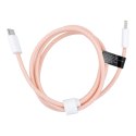 Kabel Typ C do Typ C PD QC3.0 3A 60W C263 1 m różowy Kabel Typ C do Typ C PD QC3.0 3A 60W C263 1 m różowy