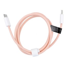 Kabel Typ C do Typ C PD QC3.0 3A 60W C263 1 m różowy