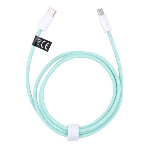 Kabel Typ C do Typ C PD QC3.0 3A 60W C263 1 m zielony Kabel Typ C do Typ C PD QC3.0 3A 60W C263 1 m zielony