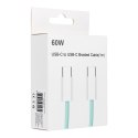 Kabel Typ C do Typ C PD QC3.0 3A 60W C263 1 m zielony Kabel Typ C do Typ C PD QC3.0 3A 60W C263 1 m zielony