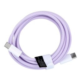 Kabel Typ C do Typ C PD QC3.0 3A 60W C263 2 m fioletowy
