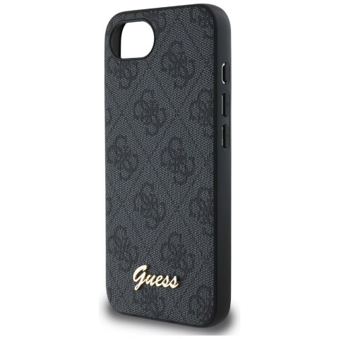 Guess Nakładka HC MagSafe 4G PU Script Logo do iPhone 16e Czarna Guess Nakładka HC MagSafe 4G PU Script Logo do iPhone 16e Czarna