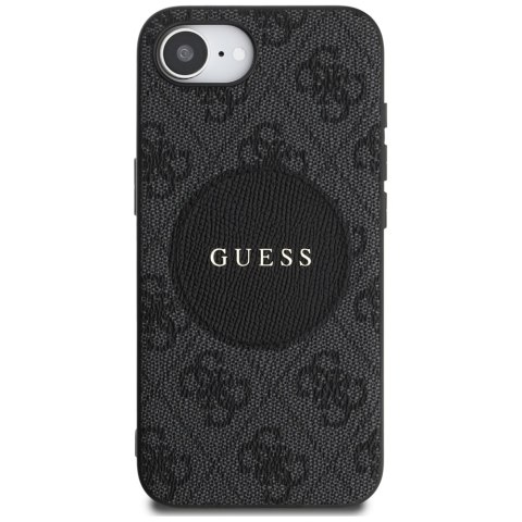 Guess Nakładka HC MagSafe PU 4G Circle with Classic Logo do iPhone 16e Czarna Guess Nakładka HC MagSafe PU 4G Circle with Classic Logo do iPhone 16e Czarna