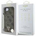 Guess Nakładka HC MagSafe PU 4G Ring Triangle Logo do iPhone 16e Brązowa Guess Nakładka HC MagSafe PU 4G Ring Triangle Logo do iPhone 16e Brązowa