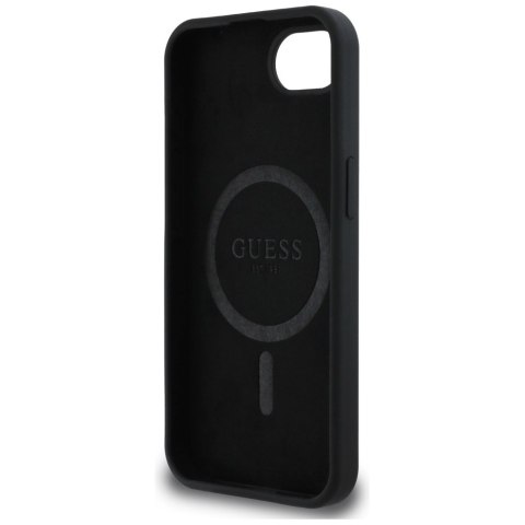 Guess Nakładka HC Silicone Script Metal Logo do iPhone 16e Czarna Guess Nakładka HC Silicone Script Metal Logo do iPhone 16e Czarna