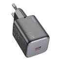 HOCO ładowarka sieciowa Typ C QC PD 20W N40 czarna HOCO ładowarka sieciowa Typ C QC PD 20W N40 czarna
