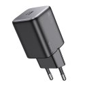 HOCO ładowarka sieciowa Typ C QC PD 20W N40 czarna HOCO ładowarka sieciowa Typ C QC PD 20W N40 czarna