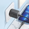 HOCO ładowarka sieciowa Typ C QC PD 20W N40 czarna HOCO ładowarka sieciowa Typ C QC PD 20W N40 czarna