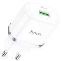 HOCO ładowarka sieciowa USB A QC3.0 3A 18W N3 biała HOCO ładowarka sieciowa USB A QC3.0 3A 18W N3 biała