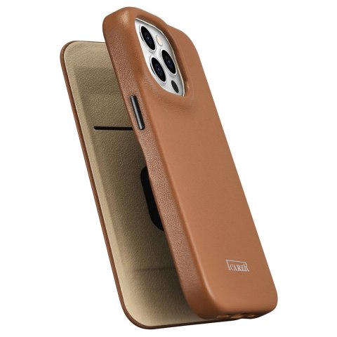 ICarer CE Premium Leather Folio Case skórzane etui iPhone 14 Pro z klapką magnetyczne MagSafe brązowy (WMI14220714-BN) ICarer CE Premium Leather Folio Case skórzane etui iPhone 14 Pro z klapką magnetyczne MagSafe brązowy (WMI14220714-BN)
