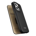 ICarer CE Premium Leather Folio Case skórzane etui iPhone 14 Pro z klapką magnetyczne MagSafe czarny (WMI14220714-BK)