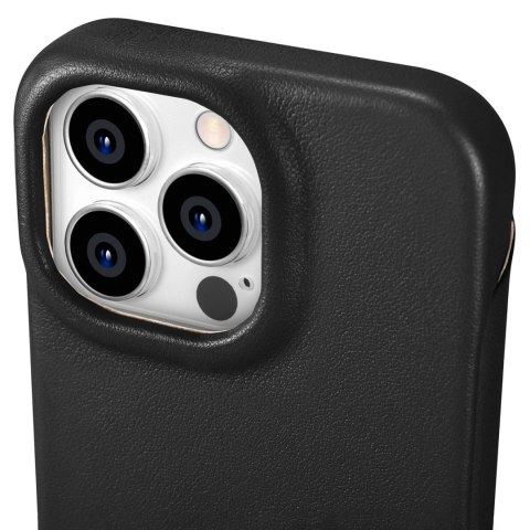 ICarer CE Premium Leather Folio Case skórzane etui iPhone 14 Pro z klapką magnetyczne MagSafe czarny (WMI14220714-BK) ICarer CE Premium Leather Folio Case skórzane etui iPhone 14 Pro z klapką magnetyczne MagSafe czarny (WMI14220714-BK)