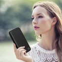 ICarer CE Premium Leather Folio Case skórzane etui iPhone 14 Pro z klapką magnetyczne MagSafe czarny (WMI14220714-BK)