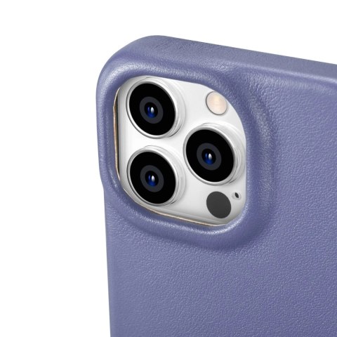 ICarer CE Premium Leather Folio Case skórzane etui iPhone 14 Pro z klapką magnetyczne MagSafe jasnofioletowy (WMI14220714-LP) ICarer CE Premium Leather Folio Case skórzane etui iPhone 14 Pro z klapką magnetyczne MagSafe jasnofioletowy (WMI14220714-LP)