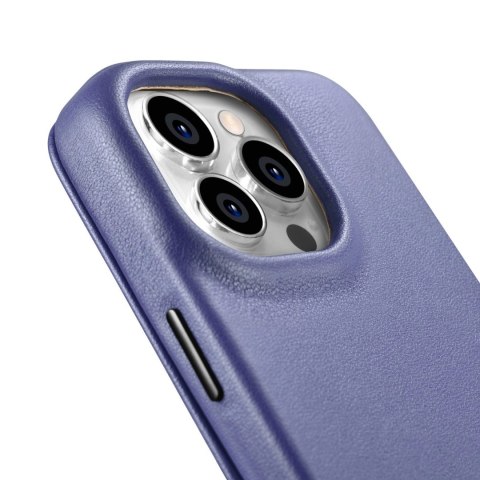 ICarer CE Premium Leather Folio Case skórzane etui iPhone 14 Pro z klapką magnetyczne MagSafe jasnofioletowy (WMI14220714-LP) ICarer CE Premium Leather Folio Case skórzane etui iPhone 14 Pro z klapką magnetyczne MagSafe jasnofioletowy (WMI14220714-LP)