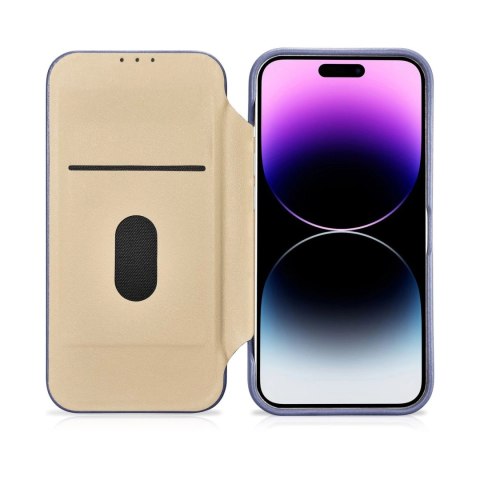 ICarer CE Premium Leather Folio Case skórzane etui iPhone 14 Pro z klapką magnetyczne MagSafe jasnofioletowy (WMI14220714-LP) ICarer CE Premium Leather Folio Case skórzane etui iPhone 14 Pro z klapką magnetyczne MagSafe jasnofioletowy (WMI14220714-LP)