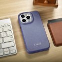 ICarer CE Premium Leather Folio Case skórzane etui iPhone 14 Pro z klapką magnetyczne MagSafe jasnofioletowy (WMI14220714-LP)