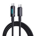 Baseus Lit kabel USB-C - USB-C 2m 100W kosmiczna Czerń Baseus Lit kabel USB-C - USB-C 2m 100W kosmiczna Czerń