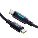 Baseus Lit kabel USB-C - USB-C 2m 100W kosmiczna Czerń Baseus Lit kabel USB-C - USB-C 2m 100W kosmiczna Czerń