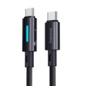 Baseus Lit kabel USB-C - USB-C 2m 100W kosmiczna Czerń Baseus Lit kabel USB-C - USB-C 2m 100W kosmiczna Czerń
