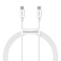 Baseus kabel Superior PD USB-C - USB-C 1,0m biały 100W Baseus kabel Superior PD USB-C - USB-C 1,0m biały 100W