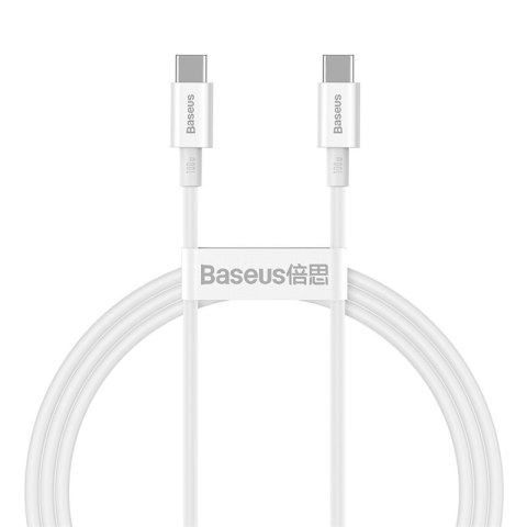 Baseus kabel Superior PD USB-C - USB-C 1,0m biały 100W Baseus kabel Superior PD USB-C - USB-C 1,0m biały 100W