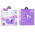 HOCO słuchawki bezprzewodowe bluetooth nagłowne W42 Kocie Uszy fioletowe winogrono HOCO słuchawki bezprzewodowe bluetooth nagłowne W42 Kocie Uszy fioletowe winogrono