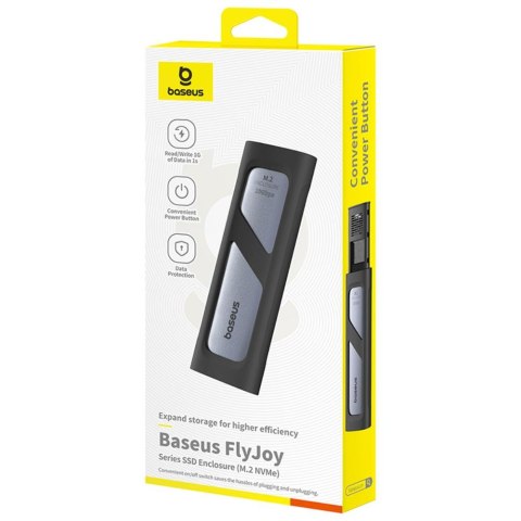 Baseus obudowa dysku FlyJoy Series SSD Enclosure (M.2 NVMe) Space Grey Baseus obudowa dysku FlyJoy Series SSD Enclosure (M.2 NVMe) Space Grey