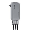 Ładowarka sieciowa do telefonu Forcell F-Energy Ultra slim GaN III 2 x USB C + USB A QC4.0 PD 4A 65W VT-47 szara #1 Ładowarka sieciowa do telefonu Forcell F-Energy Ultra slim GaN III 2 x USB C + USB A QC4.0 PD 4A 65W VT-47 szara #1