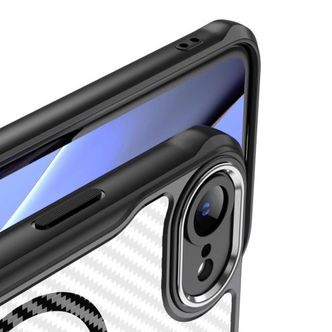 Nakładka Defender Carbon Mag do iPhone 16e czarna Nakładka Defender Carbon Mag do iPhone 16e czarna
