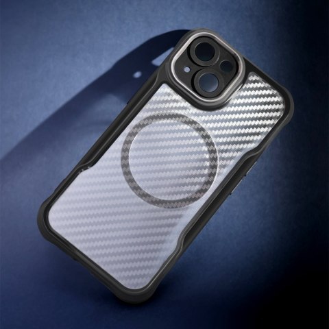 Nakładka Defender Carbon Mag do iPhone 16e czarna Nakładka Defender Carbon Mag do iPhone 16e czarna