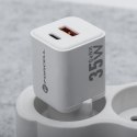 Ładowarka sieciowa do telefonu Forcell F-Energy Mini GaN III USB C + USB A QC4.0 PD 35W VT-35C biała #1 Ładowarka sieciowa do telefonu Forcell F-Energy Mini GaN III USB C + USB A QC4.0 PD 35W VT-35C biała #1