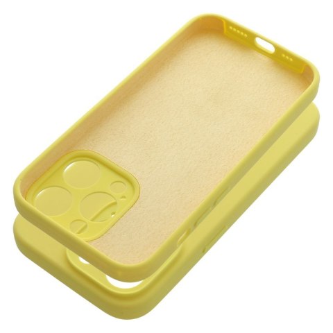 Futerał SILICONE 2mm do IPHONE 14 Pro żółty Futerał SILICONE 2mm do IPHONE 14 Pro żółty