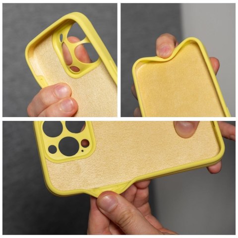 Futerał SILICONE 2mm do IPHONE 14 Pro żółty Futerał SILICONE 2mm do IPHONE 14 Pro żółty