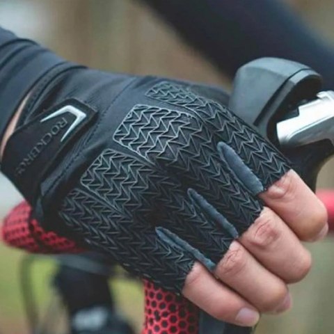 Rękawiczki rowerowe Rockbros S169BGR XXL z wkładkami żelowymi - szare Rękawiczki rowerowe Rockbros S169BGR XXL z wkładkami żelowymi - szare