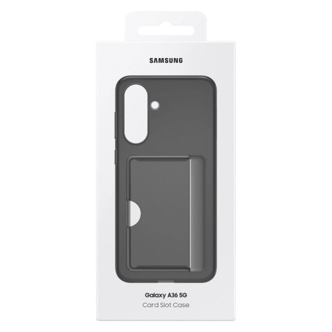 Etui Samsung Card Slot Case EF-OA366TBEGWW z kieszenią na karty na Samsung Galaxy A36 5G - czarne Etui Samsung Card Slot Case EF-OA366TBEGWW z kieszenią na karty na Samsung Galaxy A36 5G - czarne
