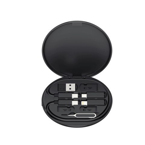 XO ładowarka bezprzewodowa indukcyjna CX031 czarna 15W z kablem USB-C - USB-C i zestawem adapterów XO ładowarka bezprzewodowa indukcyjna CX031 czarna 15W z kablem USB-C - USB-C i zestawem adapterów