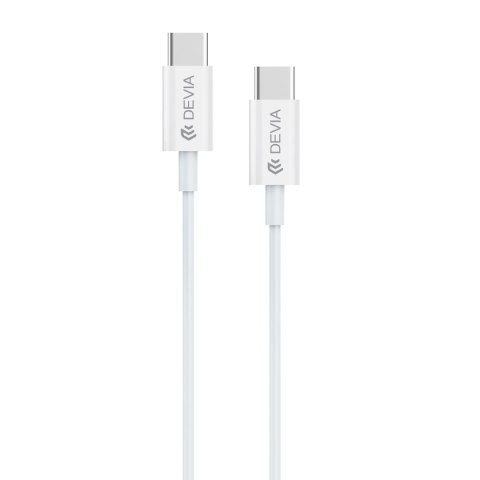Devia kabel Smart EC042 PD USB-C - USB-C 1,0 m 60W 3A biały Devia kabel Smart EC042 PD USB-C - USB-C 1,0 m 60W 3A biały