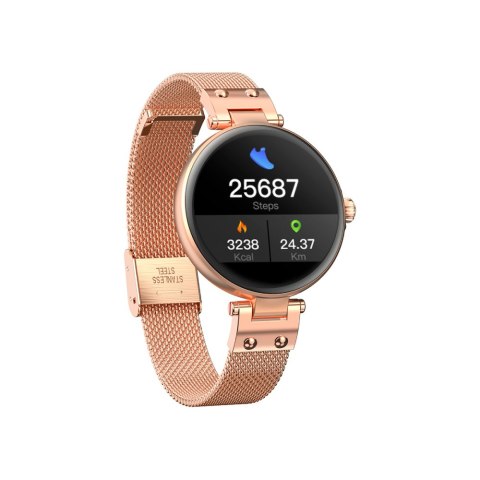 Forever Smartwatch ForeVive Petite SB-305 różowe złoto Forever Smartwatch ForeVive Petite SB-305 różowe złoto