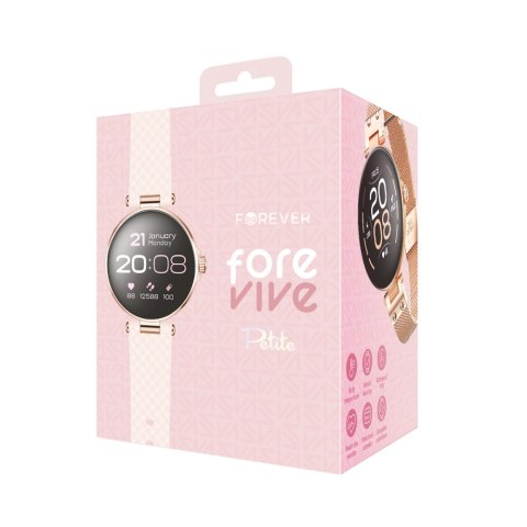 Forever Smartwatch ForeVive Petite SB-305 różowe złoto Forever Smartwatch ForeVive Petite SB-305 różowe złoto
