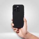 Futerał SILICONE 2mm do IPHONE 15 kompatybilny z MagSafe czarny Futerał SILICONE 2mm do IPHONE 15 kompatybilny z MagSafe czarny