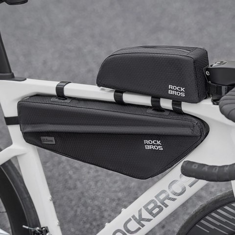Torba rowerowa Rockbros na ramę pod rurę górną 2,9l - czarna Torba rowerowa Rockbros na ramę pod rurę górną 2,9l - czarna
