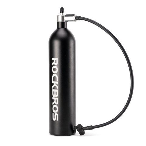 Zbiornik ciśnieniowy Rockbros do pompowania opon bezdętkowych tubeless 200 PSI 1.2l - czarny Zbiornik ciśnieniowy Rockbros do pompowania opon bezdętkowych tubeless 200 PSI 1.2l - czarny