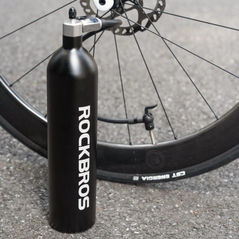 Zbiornik ciśnieniowy Rockbros do pompowania opon bezdętkowych tubeless 200 PSI 1.2l - czarny Zbiornik ciśnieniowy Rockbros do pompowania opon bezdętkowych tubeless 200 PSI 1.2l - czarny